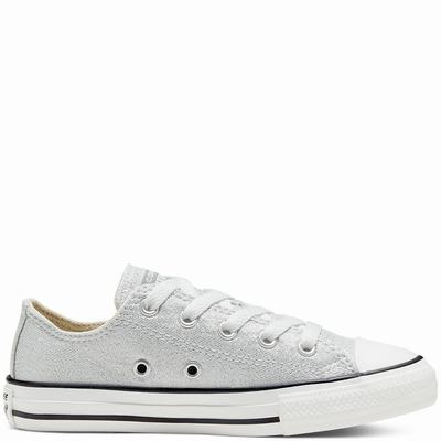 Converse Summer Sparkle Chuck Taylor All Star - Lasten Tennarit - Hopea/Beige Valkoinen